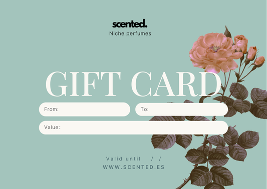 Tarjeta de regalo de Scented
